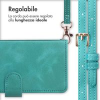 imoshion Cover a libro con Cordino Apple iPhone 12 (Pro) - Turchese