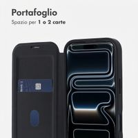 imoshion Bookcase trasparente con MagSafe Apple iPhone 17 Pro - Nero