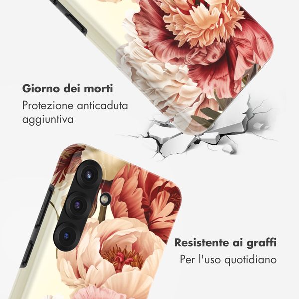 Selencia Cover Posteriore Vivid Samsung Galaxy S25 - Vintage Peony