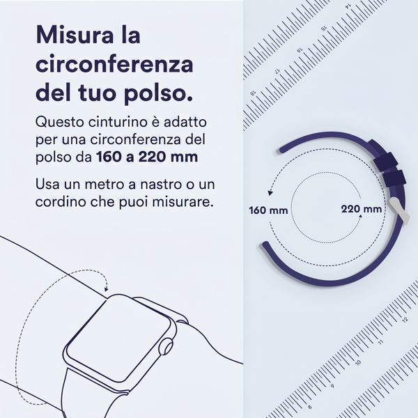 imoshion Cinturino Ocean in silicone Samsung Galaxy Watch Ultra (2024/2025) - Midnight Blue