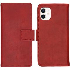 imoshion Cover a libro di Lusso Apple iPhone 12 Mini - Rosso