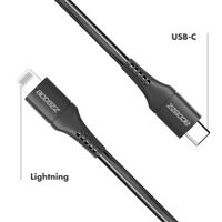 Accezz Cavo Lightning a USB-C – certificazione MFi – 1 metro – Nero