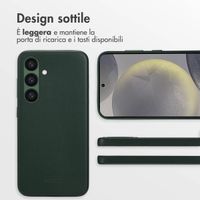 Accezz Cover in Pelle con MagSafe Samsung Galaxy S24 - Cedar Green