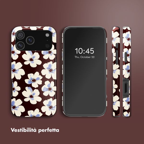Selencia Cover posteriore Vivid con MagSafe Apple iPhone 17 Pro Max - Choco Flower Pop