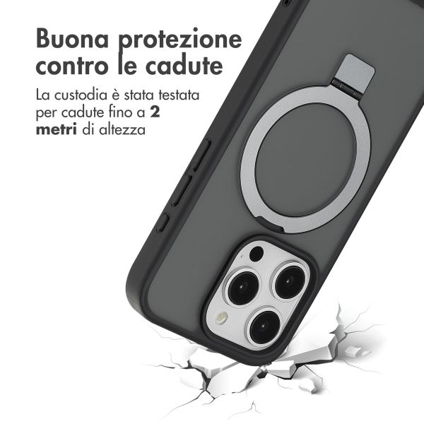 Accezz Cover con anello e supporto con MagSafe Apple iPhone 15 Pro - Nero