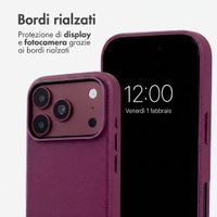 Accezz Cover in Pelle con MagSafe Apple iPhone 18 Pro / 17 Pro - Heath Purple