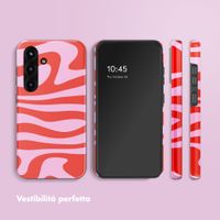 Selencia Cover posteriore Vivid con MagSafe Samsung Galaxy S25 - Dream Swirl Pink