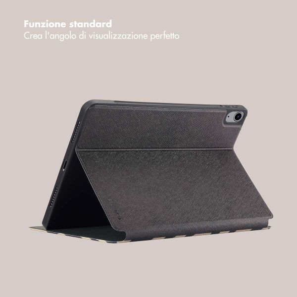 Selencia Cover per tablet Vivid Apple iPad Air 11 pollici (2026) M4 / (2025) M3 / (2024) M2 / Air 5 (2022) / Air 4 (2020) - Art Wave Black