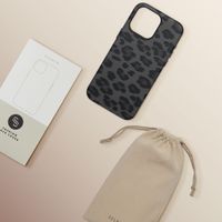 Selencia Cover Sabi Stampa pantera con MagSafe Apple iPhone 15 Pro Max - Midnight Black
