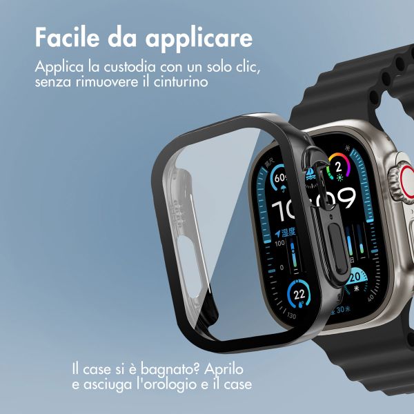 imoshion Cover rigida integrale Apple Watch Ultra / Ultra 2 / Ultra 3 - 49 mm - Nero