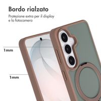 Accezz Cover con anello e supporto con MagSafe Samsung Galaxy S26 - Marrone