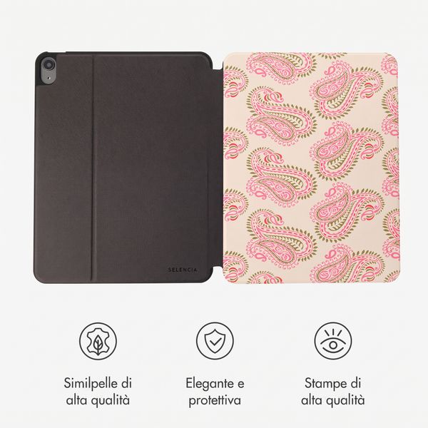 Selencia Cover per tablet Vivid Apple iPad Air 11 pollici (2026) M4 / (2025) M3 / (2024) M2 / Air 5 (2022) / Air 4 (2020) - Paisley Blush