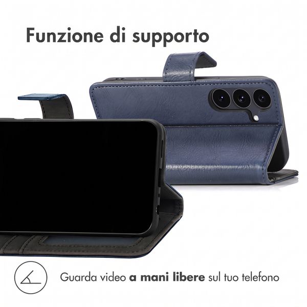imoshion Cover a libro di Lusso Samsung Galaxy S26 FE - Blu scuro