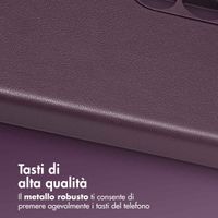 Accezz Cover in Pelle con MagSafe Samsung Galaxy S24 Plus - Heath Purple