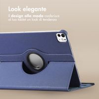 imoshion Cover Girevole a 360° Apple iPad 11 (2025) 11 pollici A16 / iPad 10 (2022) 10.9 pollici - Blu scuro