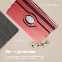 imoshion Cover Girevole a 360° Apple iPad 9 (2021) 10.2 pollici / iPad 8 (2020) 10.2 pollici / iPad 7 (2019) 10.2 pollici - Rosso scuro