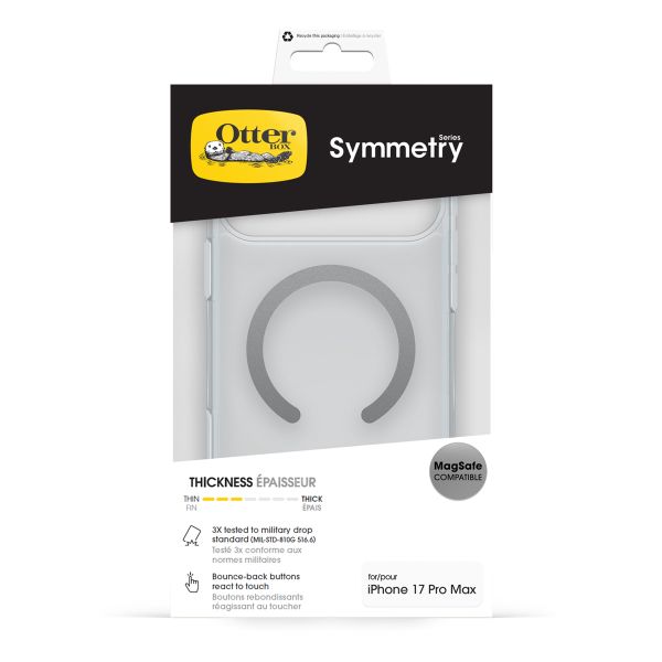 OtterBox Cover Posteriore Trasparente Symmetry con MagSafe Apple iPhone 17 Pro Max - Clear