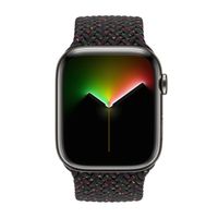 Apple Cinturino Solo intrecciato Apple Watch | 44/45/46/49 mm - Taglia 2 - Black Unity