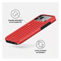 Burga Cover Posteriore Resistente con MagSafe Apple iPhone 18 Pro - Pomegranate