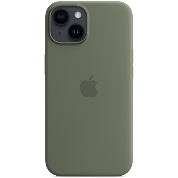 Apple Cover Posteriore in Silicone con MagSafe Apple iPhone 14 - Olive