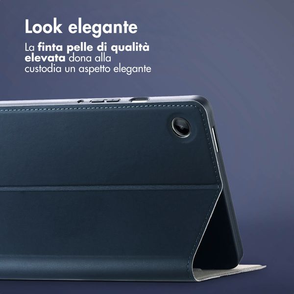 Accezz Cover Tablet Classica Samsung Galaxy Tab A9 8.7 pollici - Blu scuro