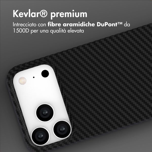 Accezz Cover MagSafe Kevlar® Apple iPhone 17 Pro - Nero