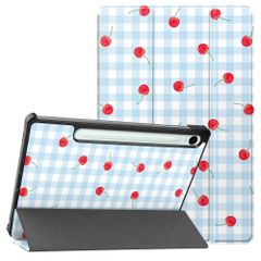 imoshion Cover Trifold Design Samsung Galaxy Tab S9 11.0 pollici / S10 Lite / S10 FE / S9 FE 10.9 pollici - Cherry Check
