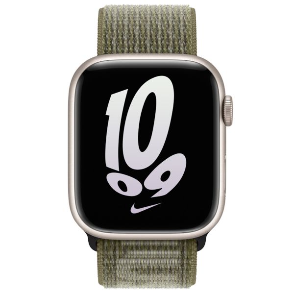 Apple Cinturino Nike Sport Loop Apple Watch | 44/45/46/49 mm - Sequoia / Pure Platinum