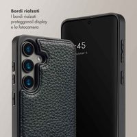 Selencia Cover per telefono Nova con cordino e portacarte Samsung Galaxy S24 - Nero