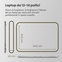Accezz Cover laptop 13-14 pollici - Slate Gray