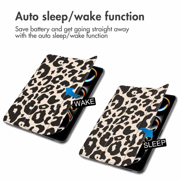 imoshion Cover Trifold Design Apple iPad Pro 11 (2025) M5 / (2024) M4 - Leopard