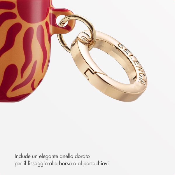 Selencia Cover Vivid  Apple Airpods Pro - Tropical Vibes Apricot
