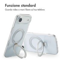 Accezz Cover con anello e supporto con MagSafe Apple iPhone Air - Trasparente