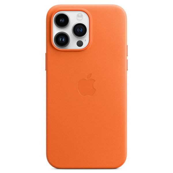 Apple Cover Posteriore in Pelle con MagSafe Apple iPhone 14 Pro Max - Orange