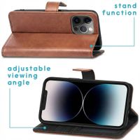 imoshion Cover a libro di Lusso Apple iPhone 13 Pro Max - Marrone