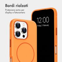 imoshion Cover posteriore Color con Thin MagSafe Ring Apple iPhone 16 Pro - Arancio