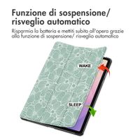 imoshion Cover Trifold Design Samsung Galaxy Tab S11 - Botanica