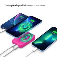 imoshion Powerbank Magnetic 10.000 mAh - Powerbank wireless - Hot Pink