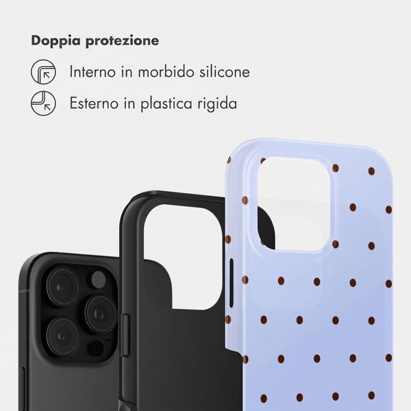Selencia Cover Posteriore Vivid Apple iPhone 16 Pro Max - Happy Dots Digital Sky