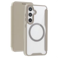 imoshion Bookcase trasparente con MagSafe Samsung Galaxy S25 / S24 - Beige