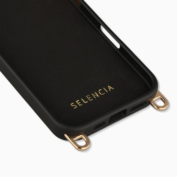 Selencia Cover posteriore Rivièra con MagSafe con ganci rimovibili Apple iPhone 17 - Velvet Black