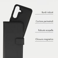 imoshion Cover a libro di lusso 2-in-1 rimovibile Samsung Galaxy A17 (5G) / (4G) - Nero