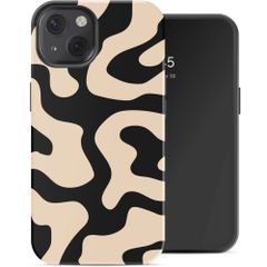 Selencia Cover posteriore Vivid con MagSafe Apple iPhone 13 - Art Wave Black
