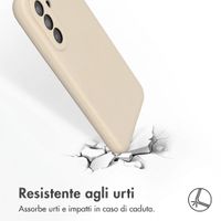Accezz Cover Posteriore in Silicone Liquido Samsung Galaxy A37 (5G) - Stone