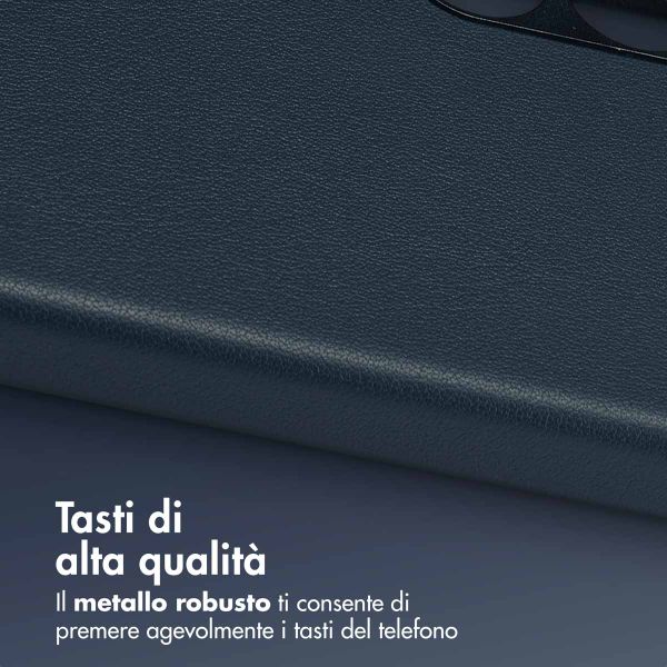 Accezz Cover in Pelle con MagSafe Samsung Galaxy S24 - Nightfall Blue