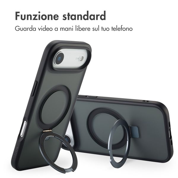Accezz Cover con anello e supporto con MagSafe Apple iPhone Air - Nero