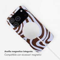 Selencia Cover posteriore Vivid con MagSafe Apple iPhone 17 Pro - Dream Swirl Chocolate