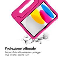 imoshion Cover Posteriore Kidsproof con Maniglia Apple iPad 11 (2025) 11 pollici A16 / iPad 10 (2022) 10.9 pollici - Rosa