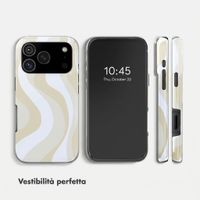 Selencia Cover Posteriore Vivid Apple iPhone 18 Pro - Desert Waves Beige