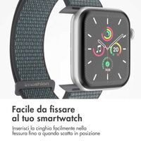 imoshion Cinturino in nylon Apple Watch | 44/45/46/49 mm - Ash Green